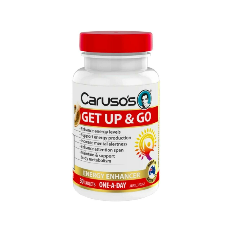 Get Up & Go By Carusos Natural Health 30 Tablets Hv/vitamins