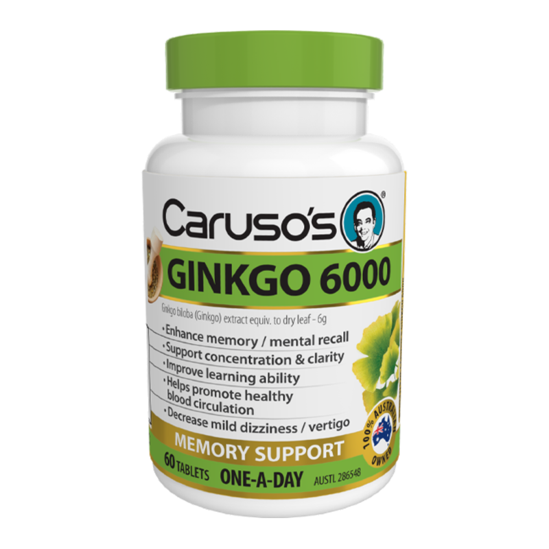 Ginkgo 6000 By Carusos Natural Health Hv/vitamins