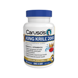 King Krill 2000Mg By Carusos Natural Health 30 Capsules Hv/fish Oils