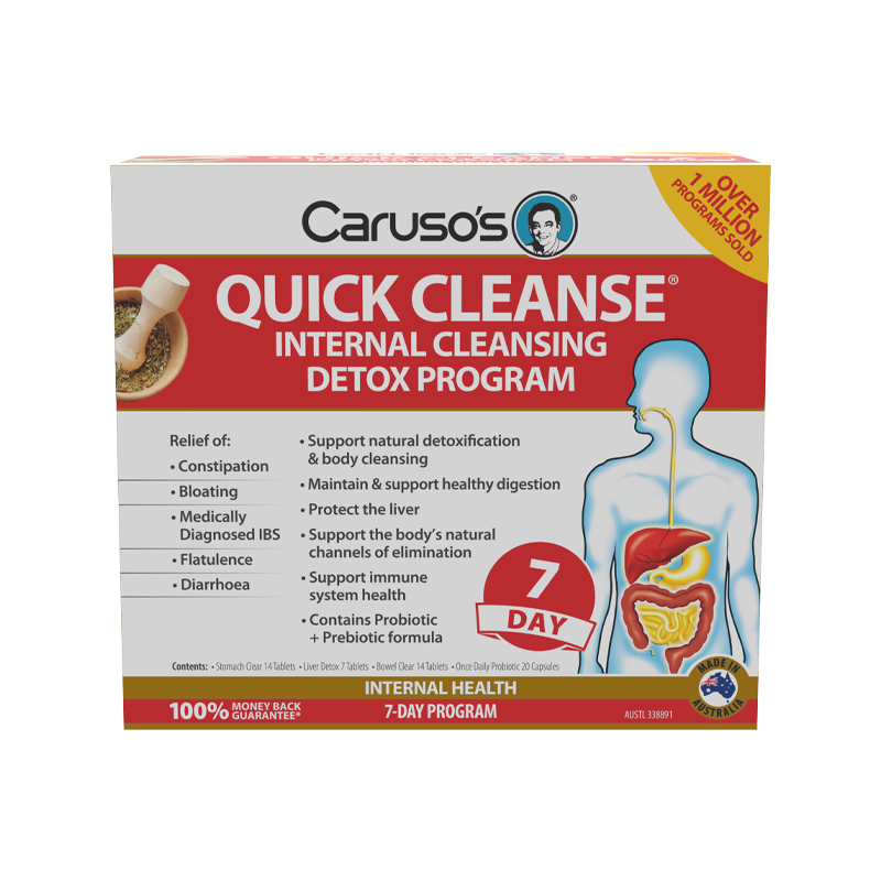 Quick Cleanse By Carusos Natural Health 1 Pack 7 Days Hv/general