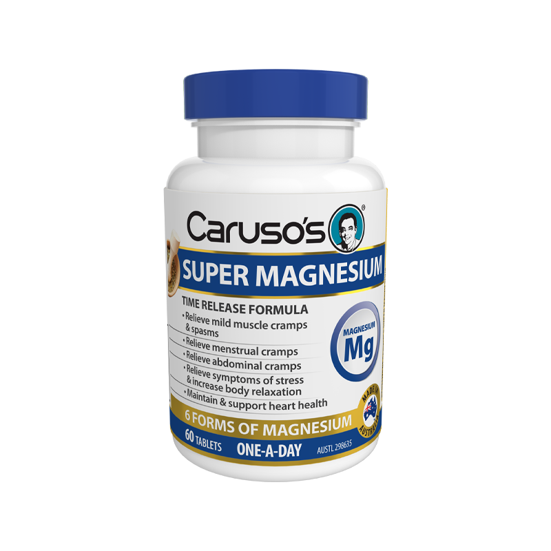 Super Magnesium Complex By Carusos Natural Health 60 Tablets Hv/vitamins