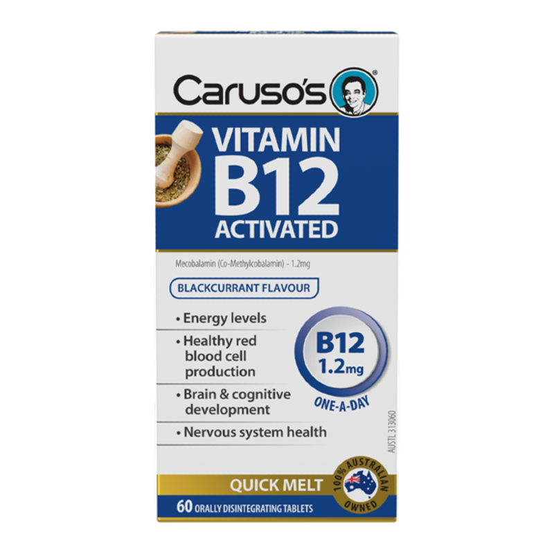Vitamin B12 Activated By Carusos Natural Health Hv/vitamins