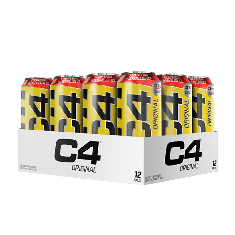 C4 Carbonated Rtd By Cellucor Box Of 12 / Strawberry Watermelon Sn/ready To Drink