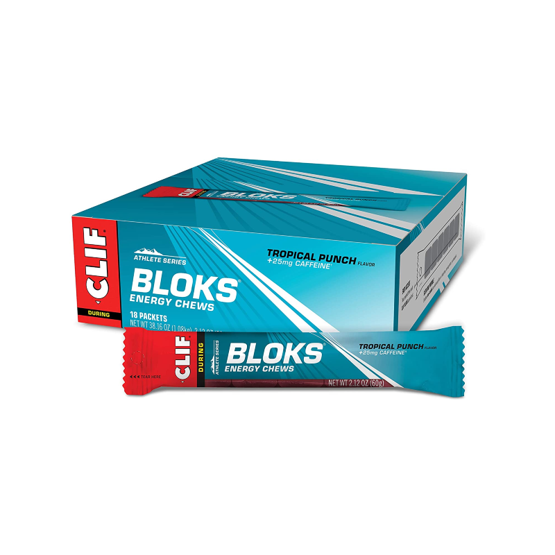 Clif Bloks Energy Chews By Box Of 18 / Tropical Punch Sn/carbohydrates