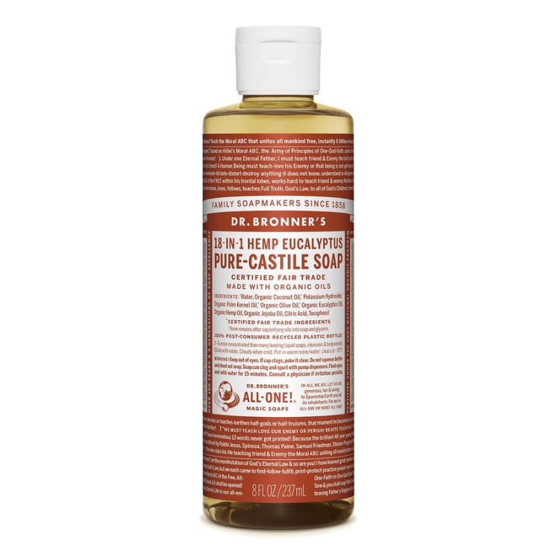 Pure-Castile Liquid Soap By Dr Bronners 237Ml / Eucalyptus Hv/body & Skin Care