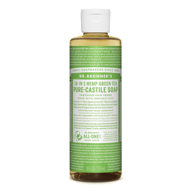 Pure-Castile Liquid Soap By Dr Bronners 237Ml / Green Tea Hv/body & Skin Care