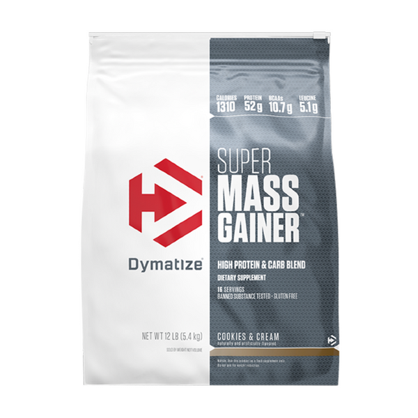 Super Mass Gainer By Dymatize 12Lb / Cookies And Cream Protein/mass Gainers