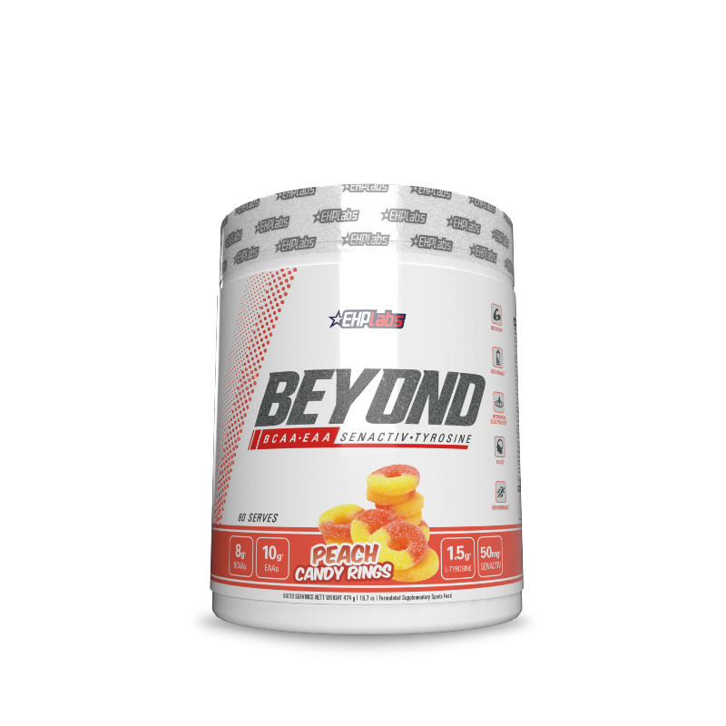 Beyond Bcaa Eaa By Ehp Labs 60 Serves / Peach Candy Rings Sn/amino Acids