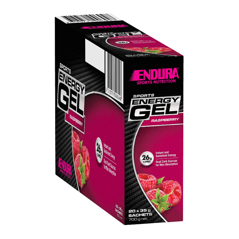 Sports Energy Gels By Endura Box Of 20 / Raspberry Sn/carbohydrates