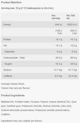 Sports Energy Gels By Endura Sn/carbohydrates