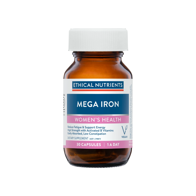 Mega Iron By Ethical Nutrients 30 Capsules Hv/vitamins