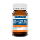 Mega Zinc Powder 40mg by Ethical Nutrients