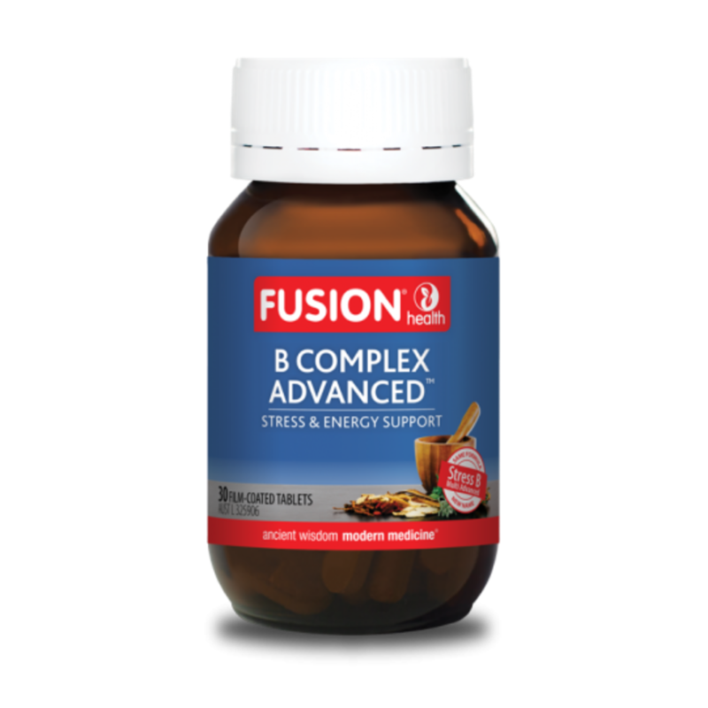 B Complex Advanced By Fusion Health 30 Tablets Hv/vitamins