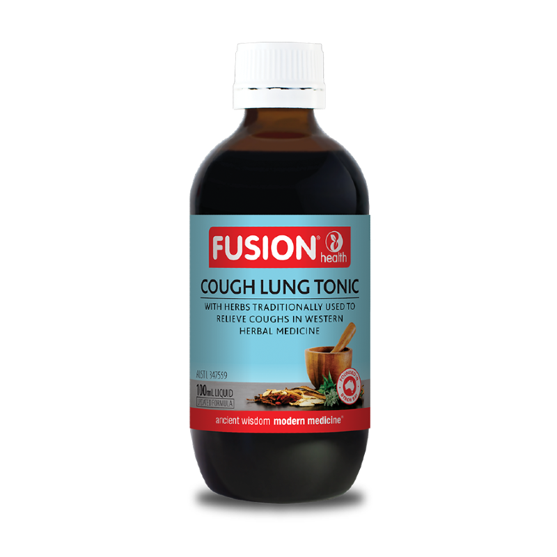 Cough Lung Tonic Liquid By Fusion Health 100Ml Hv/vitamins