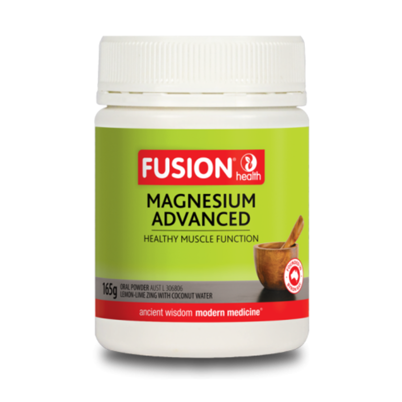 Magnesium Advanced Powder By Fusion Health 165G / Lemon Lime Hv/vitamins