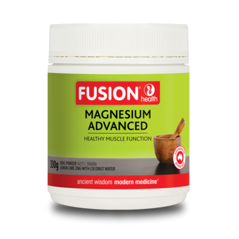 Magnesium Advanced Powder By Fusion Health 330G / Lemon Lime Hv/vitamins