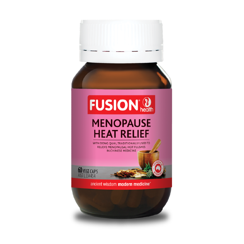 Menopause Heat Relief By Fusion Health 120 Capsules Hv/vitamins