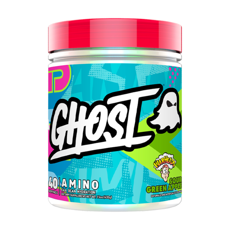 Amino V2 By Ghost Lifestyle 40 Serves / Sour Apple Sn/amino Acids Bcaa Eaa