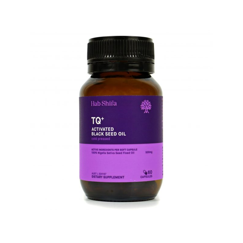 Tq+ Activated Black Seed Oil Capsules By Hab Shifa 60 Hv/general Health