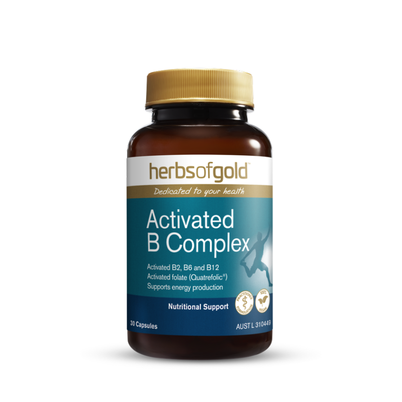 Activated B Complex By Herbs Of Gold 30 Capsules Hv/vitamins