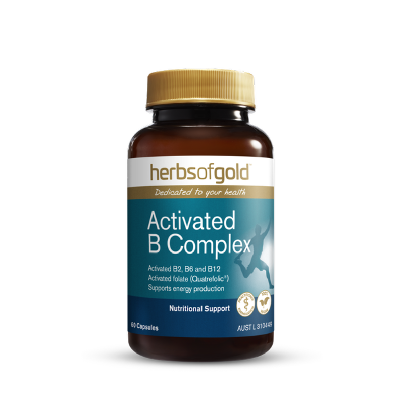 Activated B Complex By Herbs Of Gold 60 Capsules Hv/vitamins