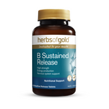 B Sustained Release By Herbs Of Gold 60 Tablets Hv/vitamins