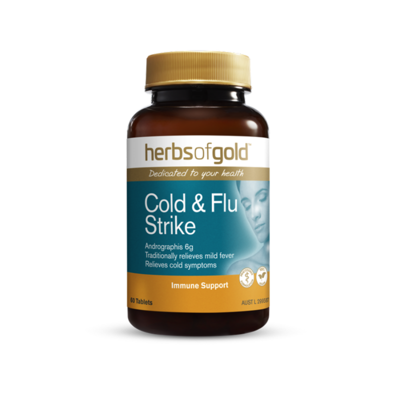 Cold & Flu Strike By Herbs Of Gold 60 Tablets Hv/vitamins
