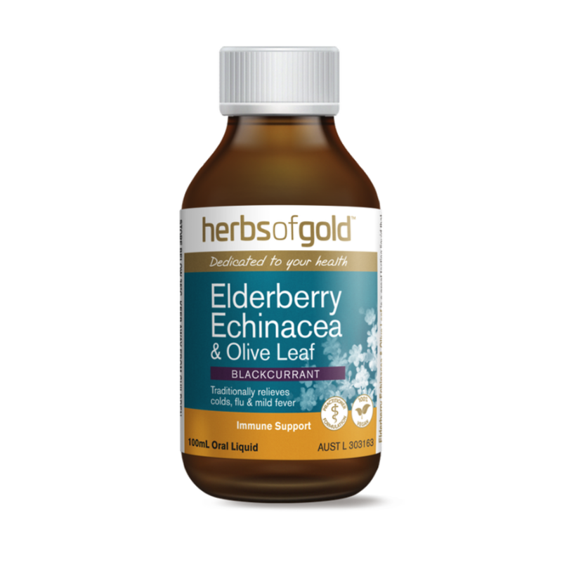 Elderberry Echinacea & Olive Leaf by Herbs of Gold,