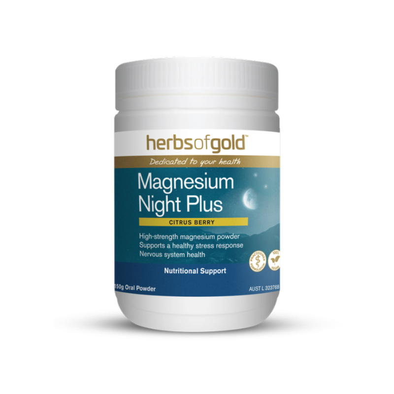 Magnesium Night Plus By Herbs Of Gold 150G / Citrus Berry Hv/vitamins