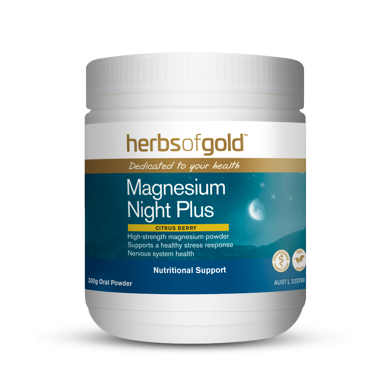 Magnesium Night Plus By Herbs Of Gold 300G / Citrus Berry Hv/vitamins