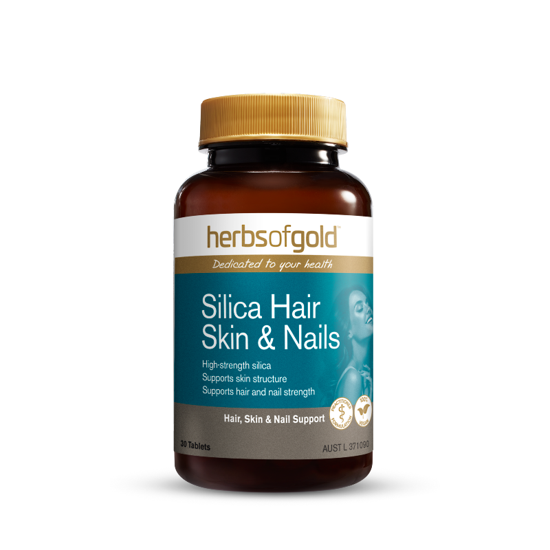 Silica Hair Skin & Nails By Herbs Of Gold 30 Tablets Hv/vitamins