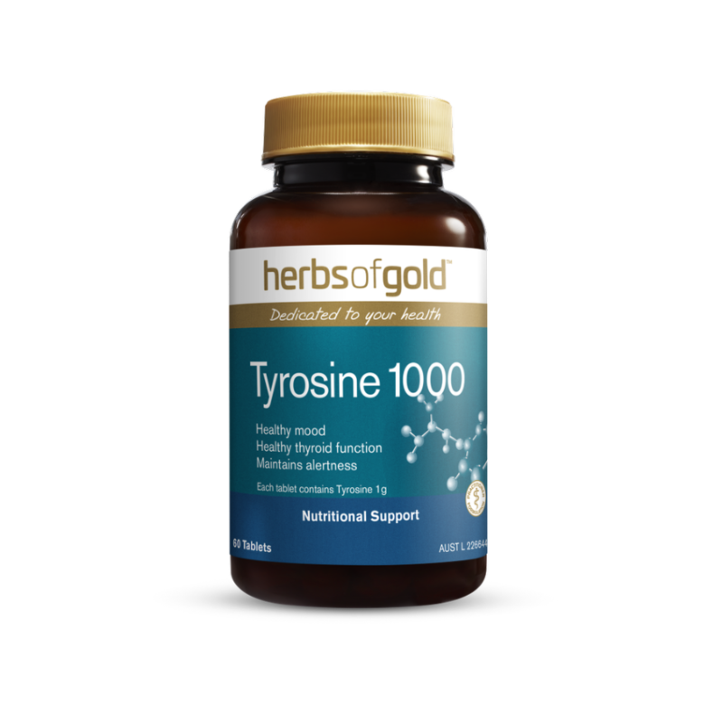 Tyrosine 1000 By Herbs Of Gold Hv/vitamins