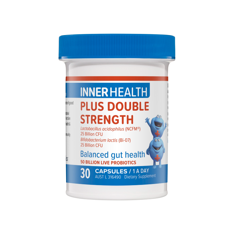 Plus Double Strength Probiotic By Inner Health 30 Capsules Hv/vitamins