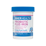 Probiotic Plus Iron By Inner Health 30 Capsules Hv/vitamins