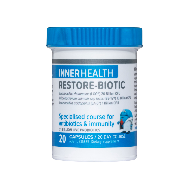 Restore-Biotic By Inner Health 20 Capsules Hv/vitamins