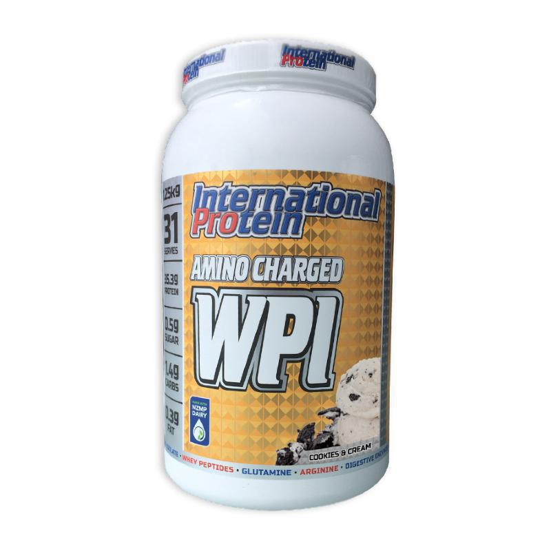 Amino Charged Wpi By International Protein 1.25Kg / Cookies And Cream Protein/wpi