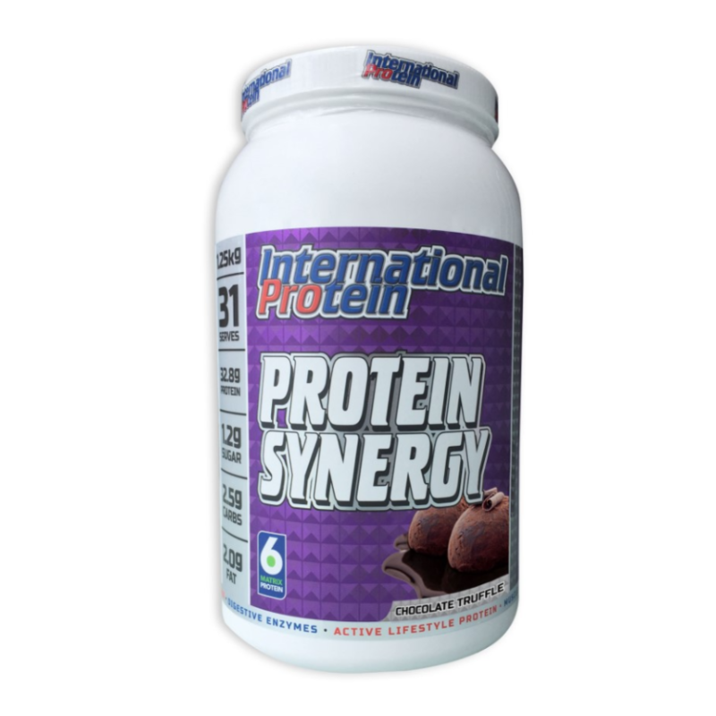 Protein Synergy By International 1.25Kg / Choc Truffle Protein/whey Blends