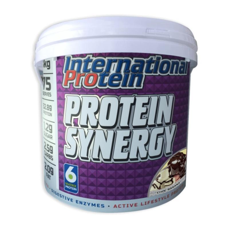 Protein Synergy By International 3Kg / Choc Banana Protein/whey Blends