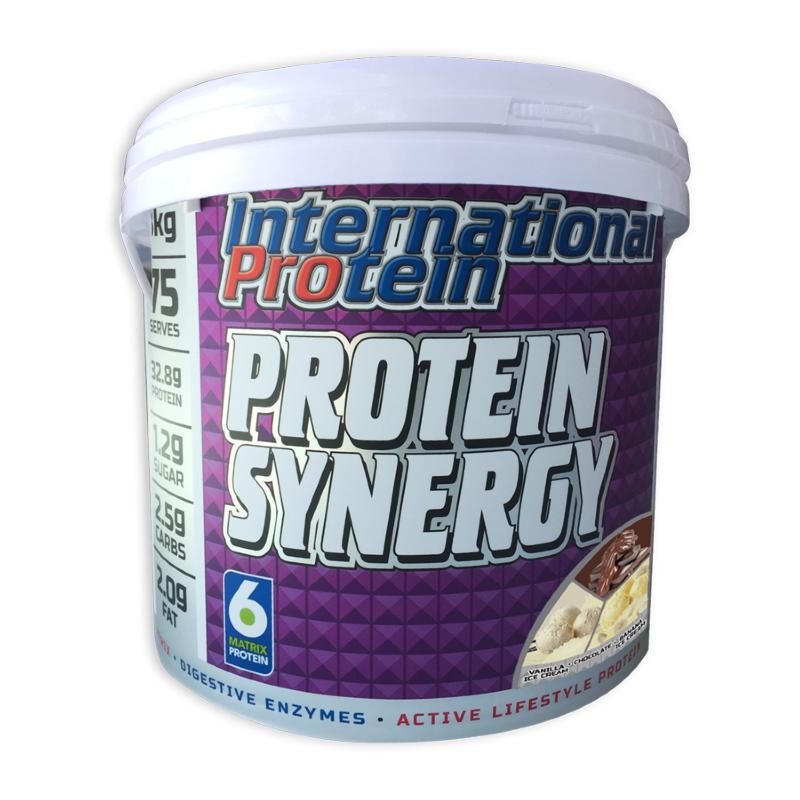 Protein Synergy By International 3Kg / Multi Flavour Protein/whey Blends