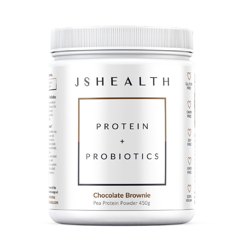 Protein + Probiotics By Jshealth 450G / Chocolate Brownie Protein/vegan & Plant