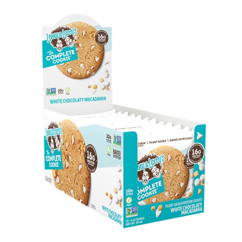 Complete Cookie By Lenny & Larrys Box Of 12 / White Chocolate Macadamia Protein/bars Consumables