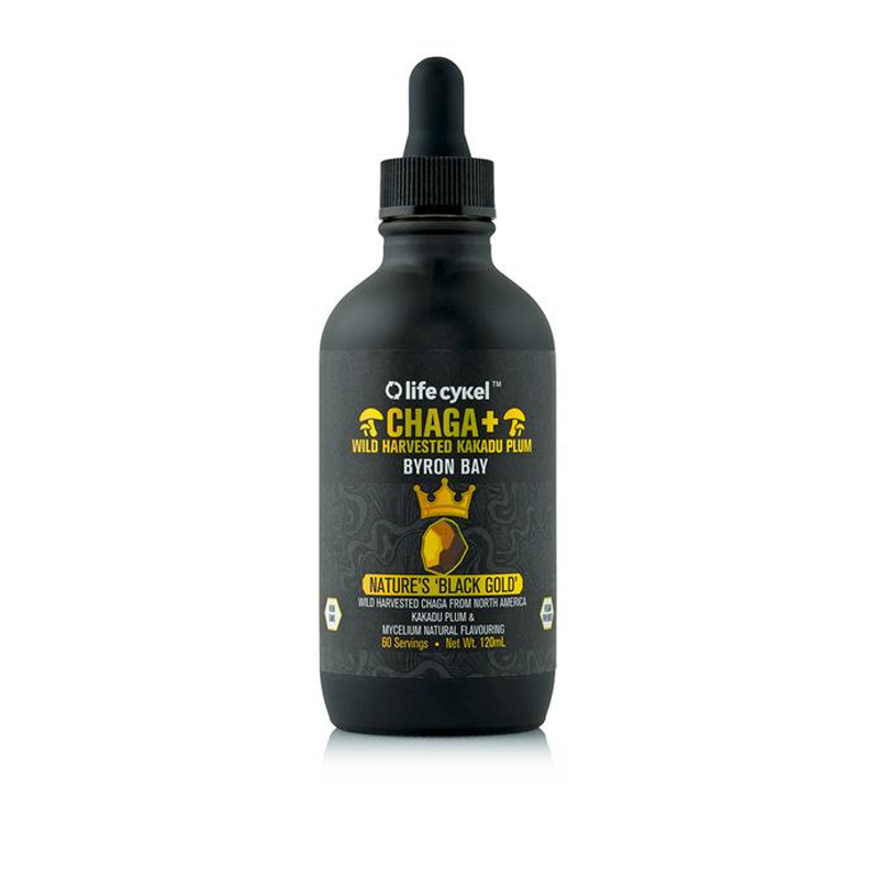 Chaga Double Extract Mushroom Flavouring By Life Cykel 120Ml / Hv/general Health