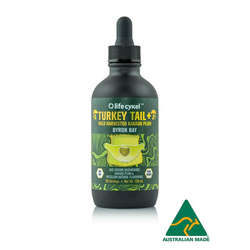 Turkey Tail Double Extract Mushroom Flavouring By Life Cykel 120Ml / Hv/general Health