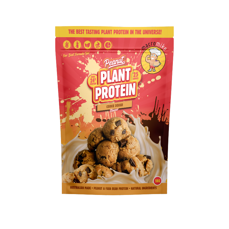 Peanut Plant Protein By Macro Mike 1Kg / Cookie Dough Protein/vegan &