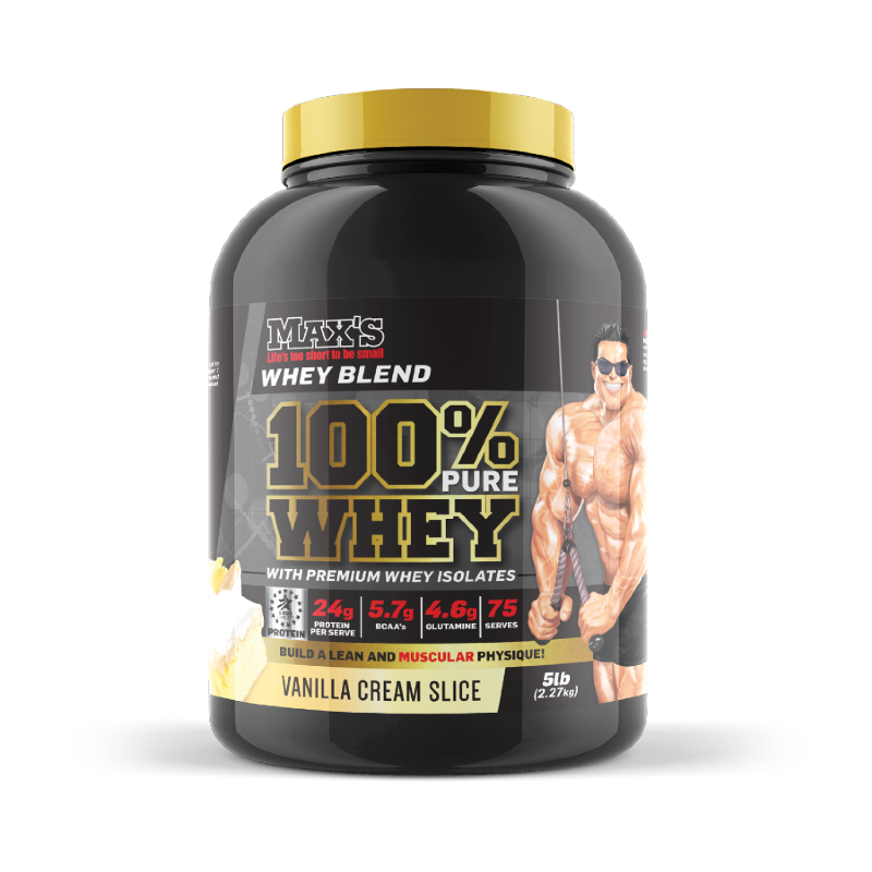 100% Whey By Maxs 2.27Kg / Vanilla Cream Slice Protein/whey Blends