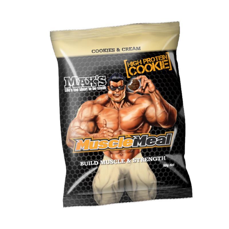 Muscle Meal Protein Cookies By Maxs Box Of 12 / And Cream Protein/bars & Consumables