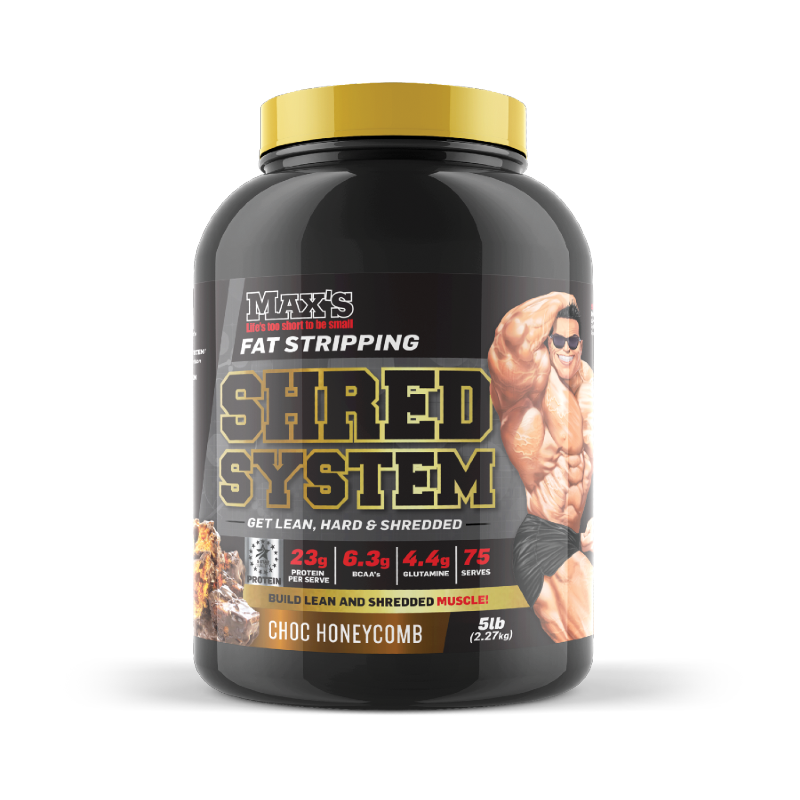 Shred System By Maxs 2.27Kg / Choc Honeycomb Protein/weight Loss