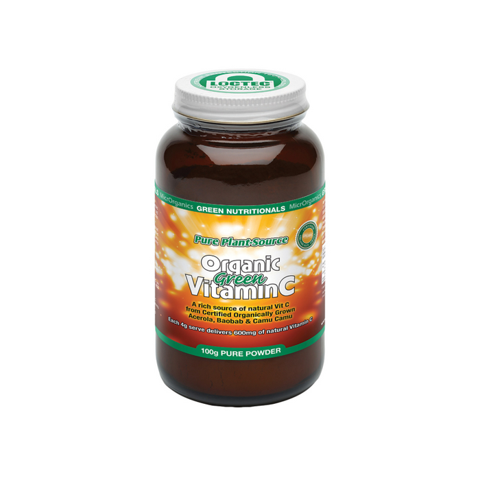 Pure Plant Sourced Organic Green Vitamin C Powder by MicrOrganics Green Nutritionals