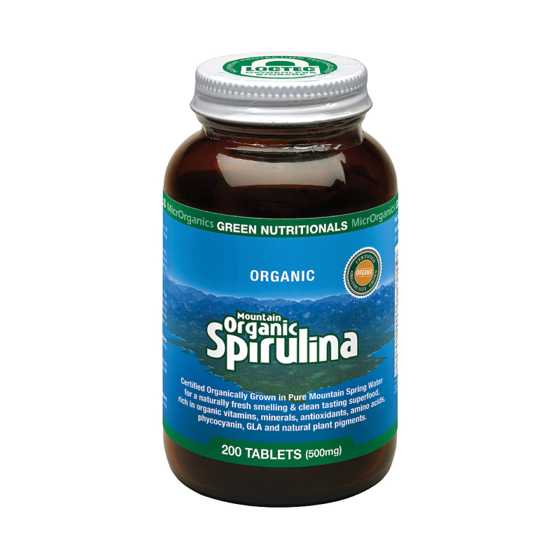 Mountain Spirulina Tablets by MicrOrganics Green Nutritionals