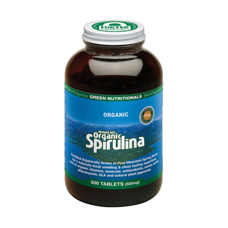 Mountain Spirulina Tablets by MicrOrganics Green Nutritionals
